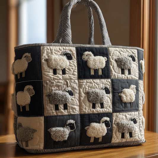 The Gentle Sheep Quilted Tote
