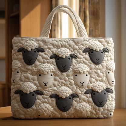 The Sheep Charm Quilted Tote