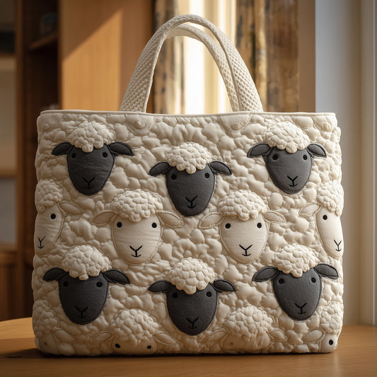 The Sheep Charm Quilted Tote