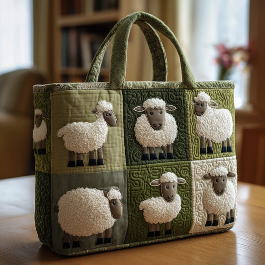 Everyday Sheep Medow Quilted Tote