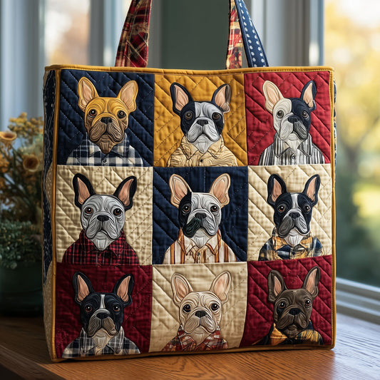 The French Bulldog Quilted Tote 5548