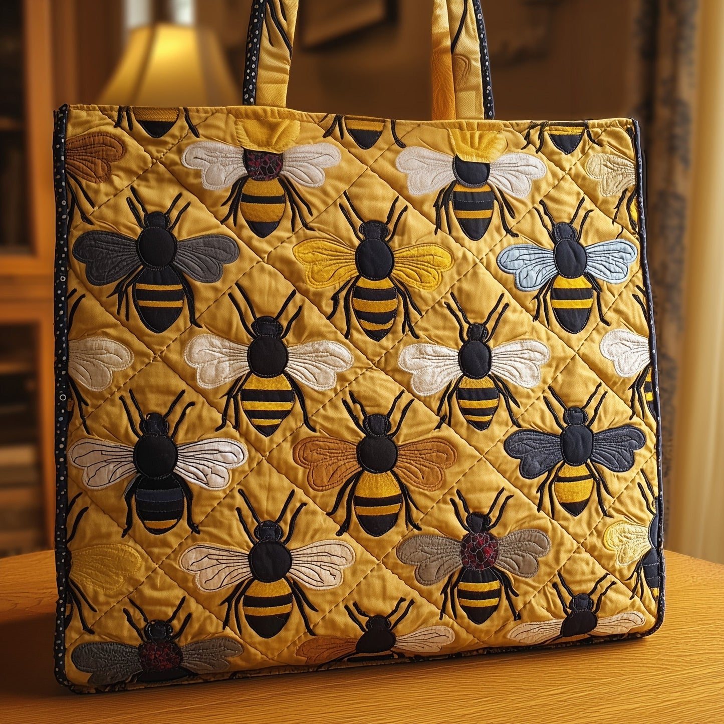 Everyday Honey Bees Quilted Tote