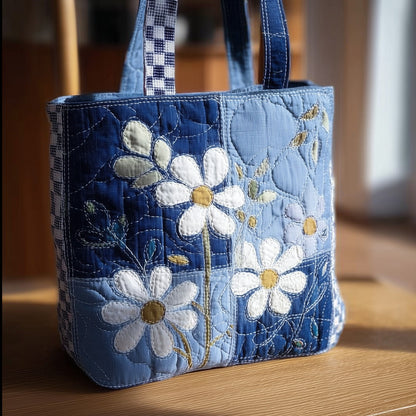 Everyday Daisy Flower Quilted Tote