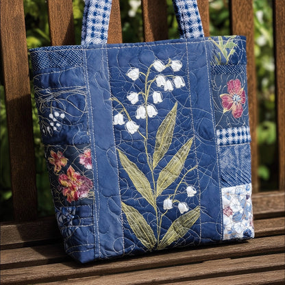 Vintage Lily Of Quilted Tote