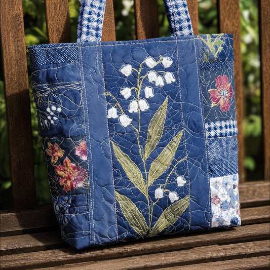 Vintage Lily Of Quilted Tote