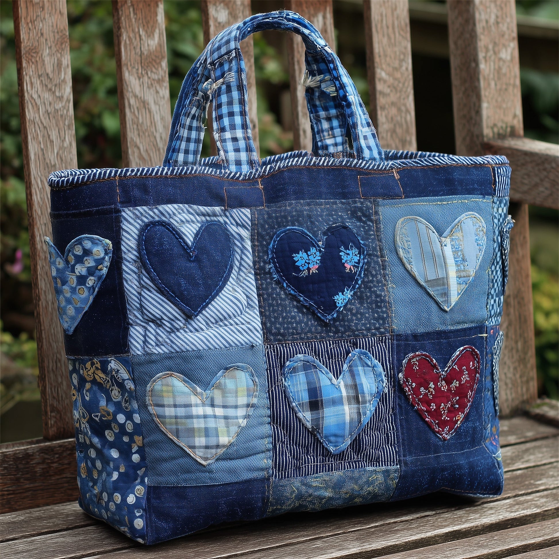 The Heart Patchwork Quilted Tote 5575