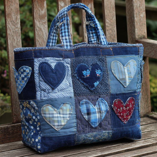 The Heart Patchwork Quilted Tote 5575