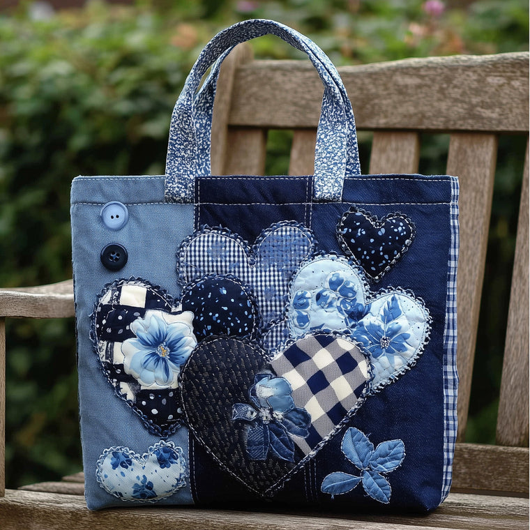 Everyday Patchwork Heart Tote Bag