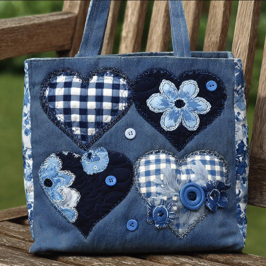 The Heart Patchwork Quilted Tote 5580