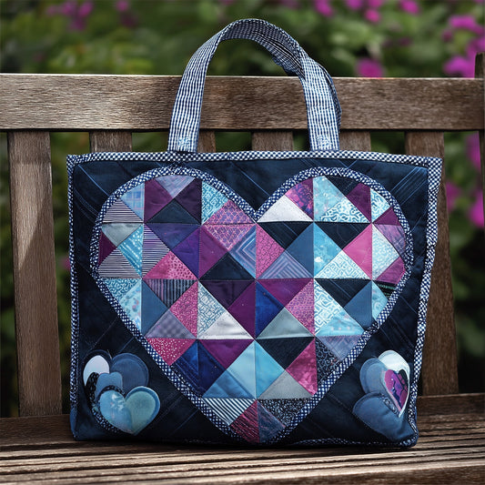 The Heart Patchwork Quilted Tote 5582