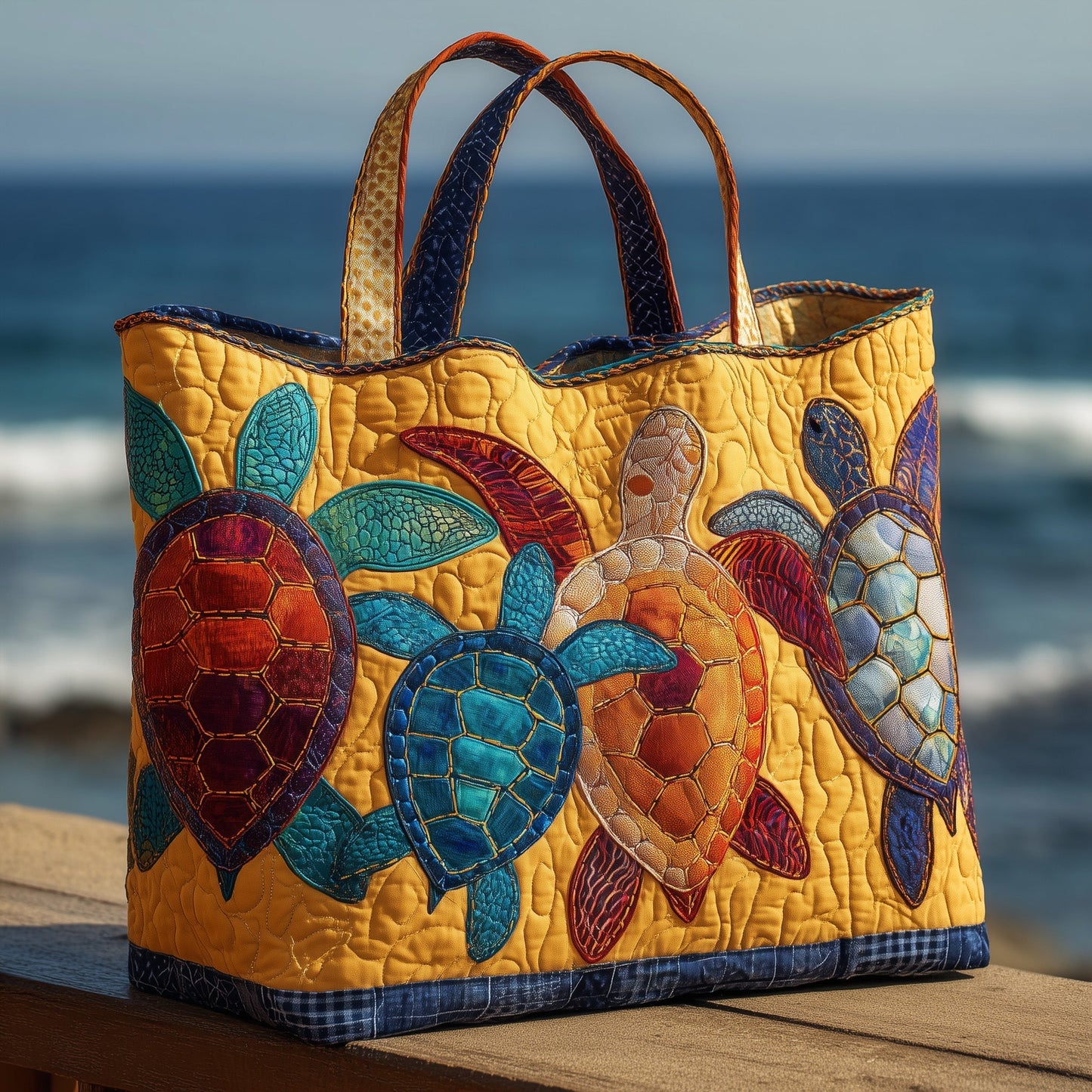Everyday Ocean Wanderer Quilted Tote