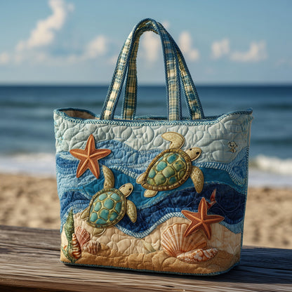 Sea Turtles Starfish Tote Bag