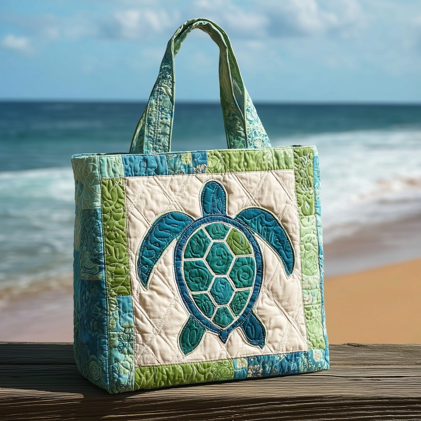 Sea Turtle Ocean Tote Bag