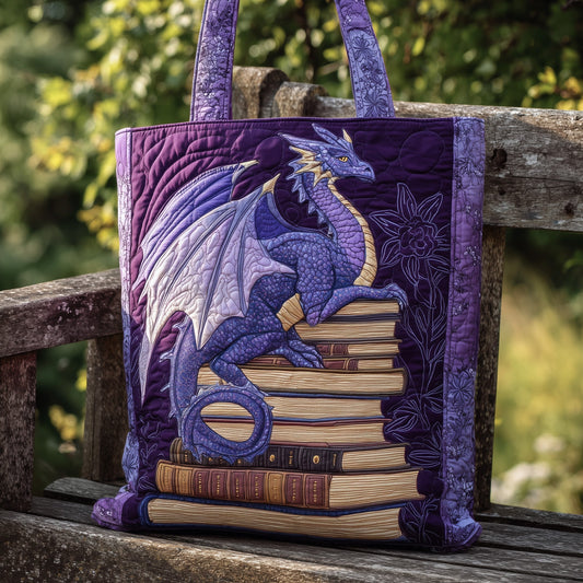 The Bookish Dragon Quilted Tote 5733