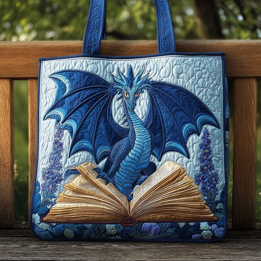 The Book Dragon Quilted Tote 5740
