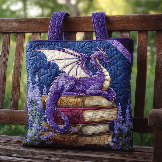 The Bookish Dragon Quilted Tote 5741