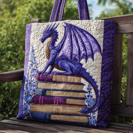 The Bookworm Dragon Quilted Tote 5742