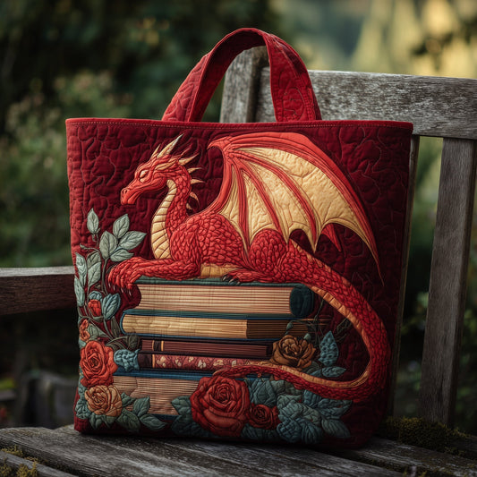 Red Dragon Books Quilted Tote