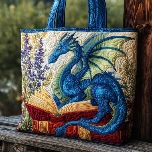 Everyday Bookish Dragon Quilted Tote