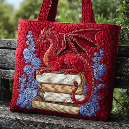 The Red Dragon Quilted Tote 5757
