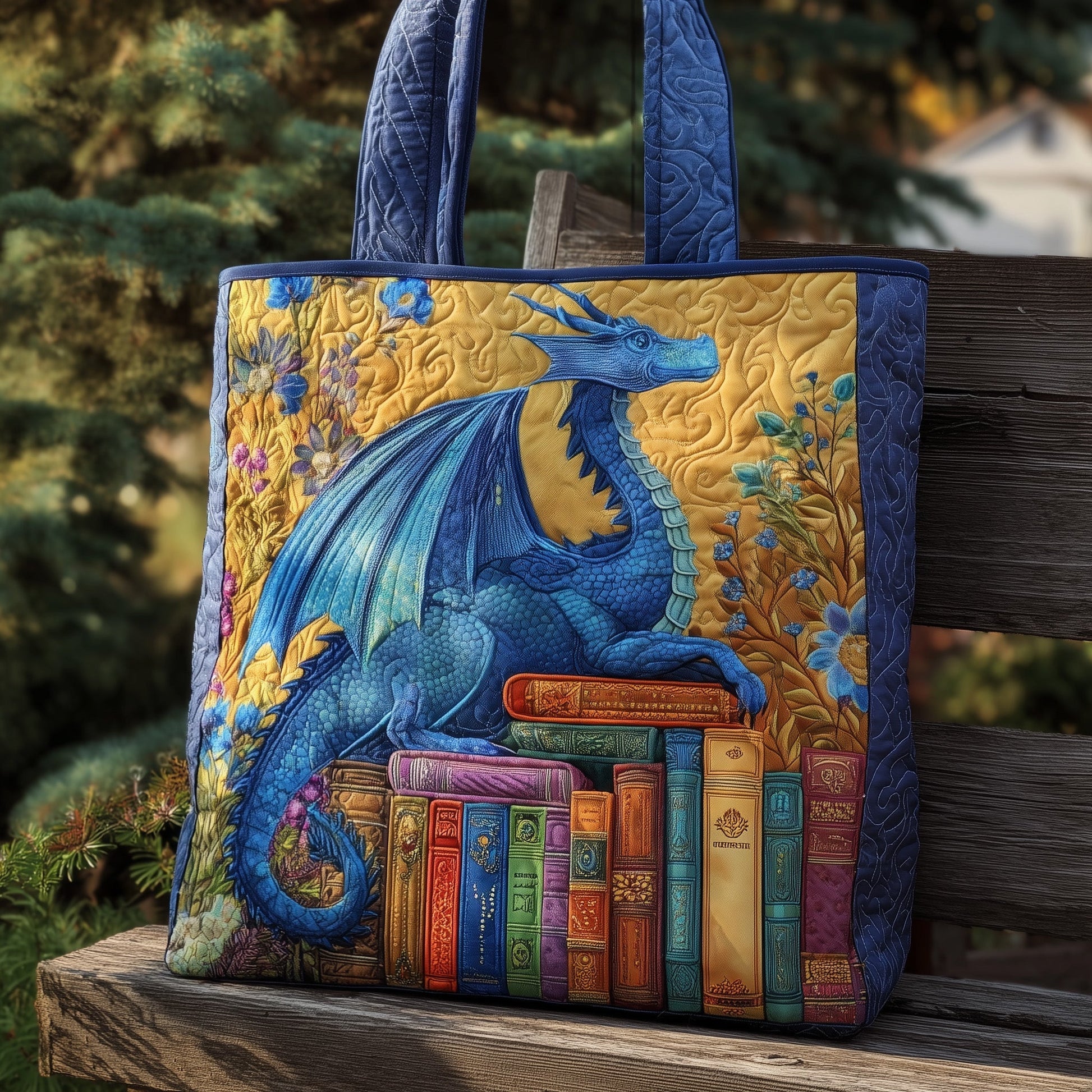 Everyday Bookworm Dragon Tote Bag