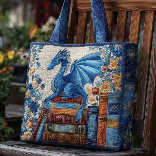 The Book Dragon Quilted Tote 5773