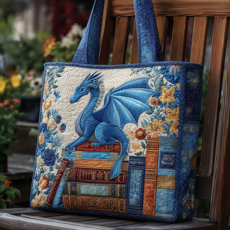 The Book Dragon Quilted Tote 5773