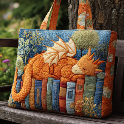Sleeping Dragon Books Quilted Tote