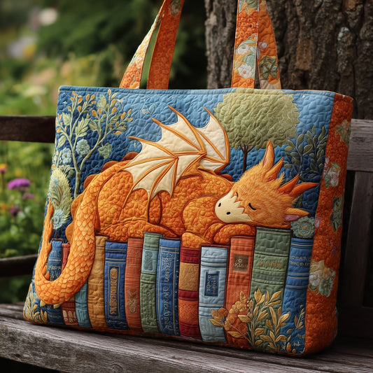 Sleeping Dragon Books Quilted Tote