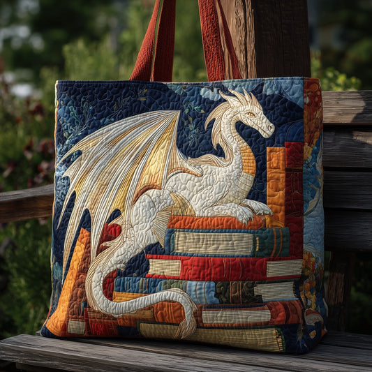 The Bookish Dragon Quilted Tote 5779