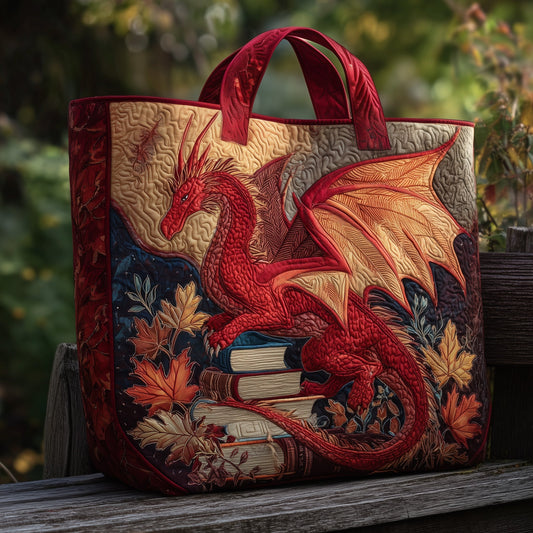 Everyday Autumn Dragon Quilted Tote
