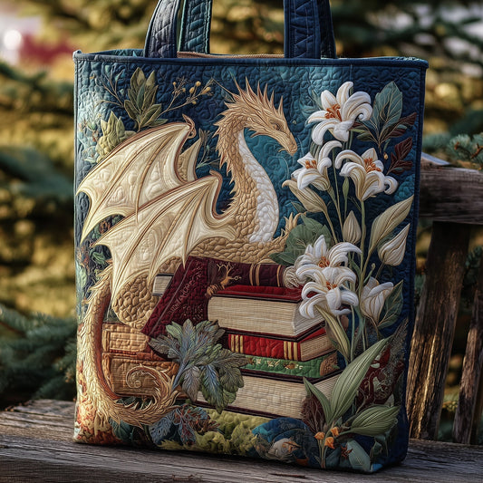 Everyday Dragon Floral Quilted Tote