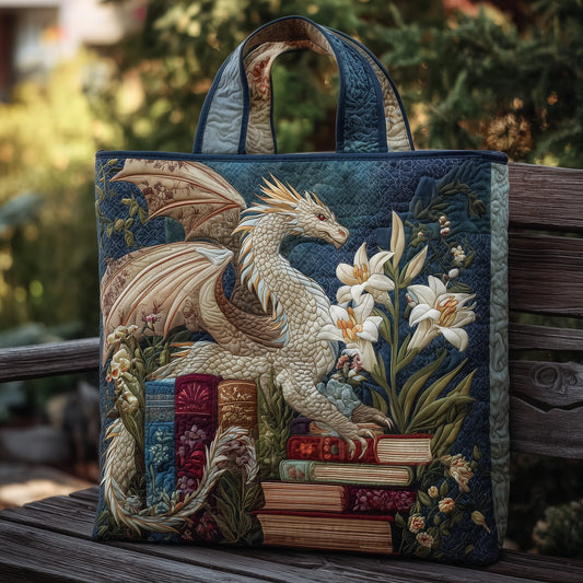 White Dragon Books Quilted Tote