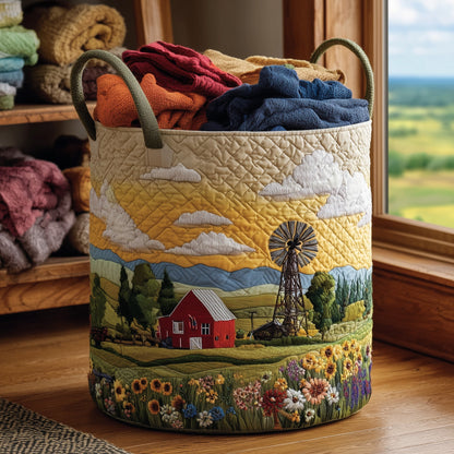 Peaceful Meadow Laundry Tote Bag