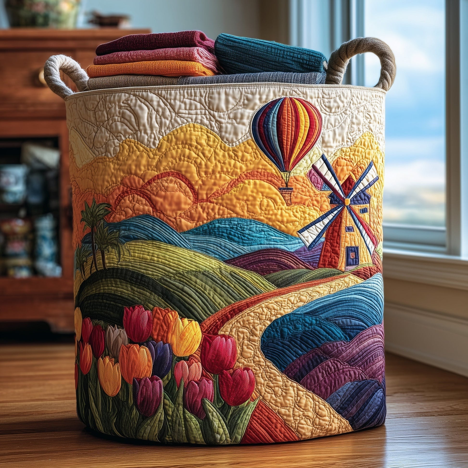 Farm Heaven Laundry Quilted Tote
