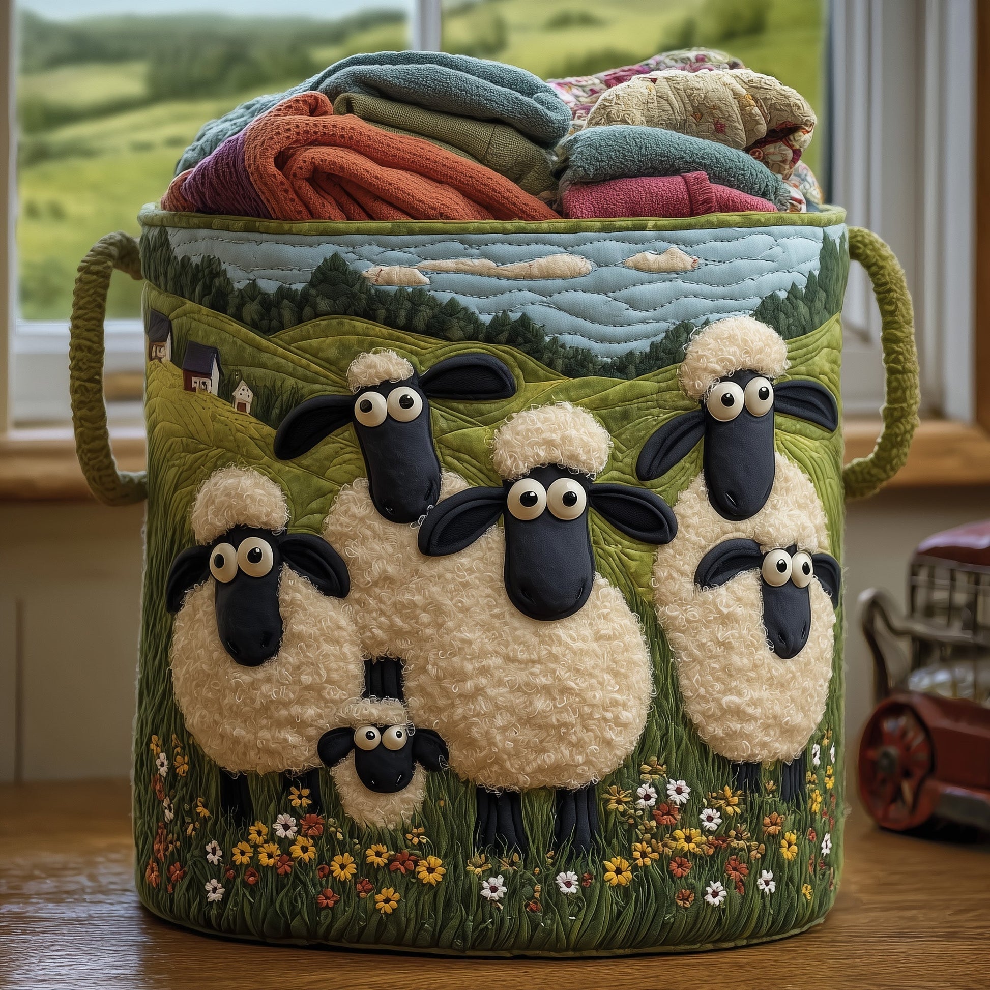 Sheep Heaven Laundry Tote Bag