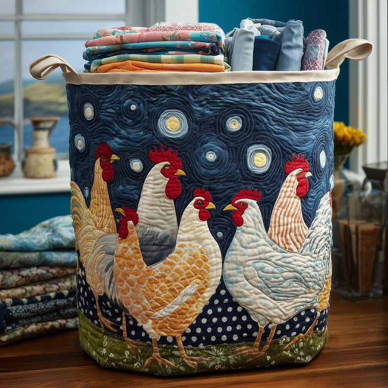 Chicken Dream Laundry Quilted Tote