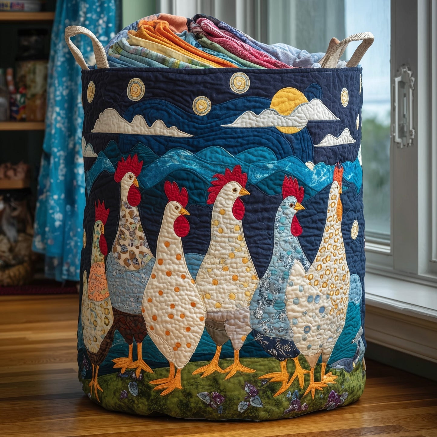 Chicken Dream Laundry Tote Bag
