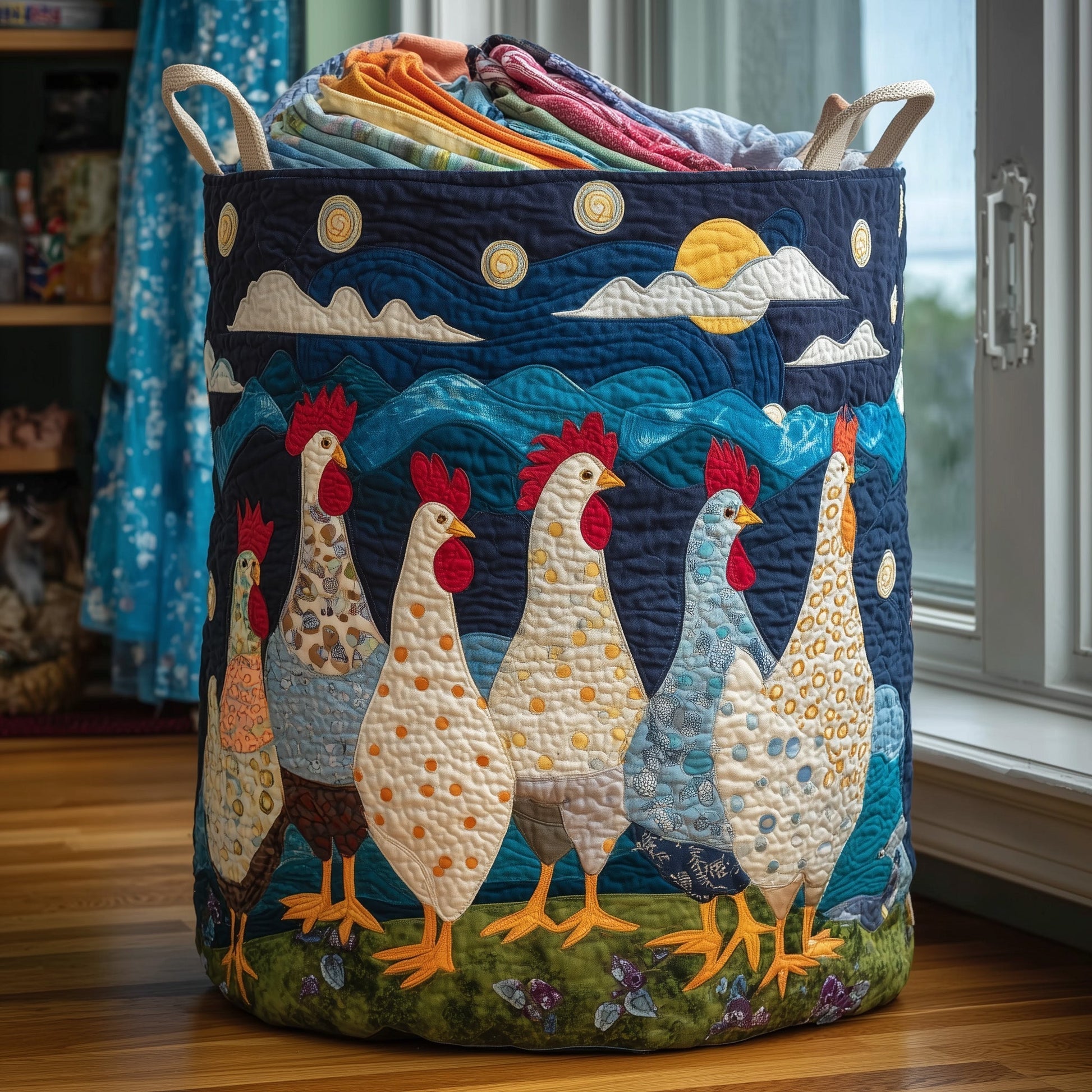 Chicken Dream Laundry Tote Bag