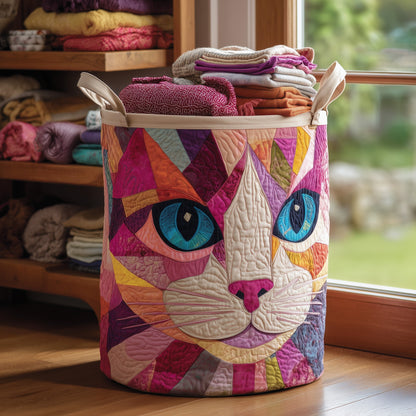 The Catitude Quilted Laundry Basket Tote 5915