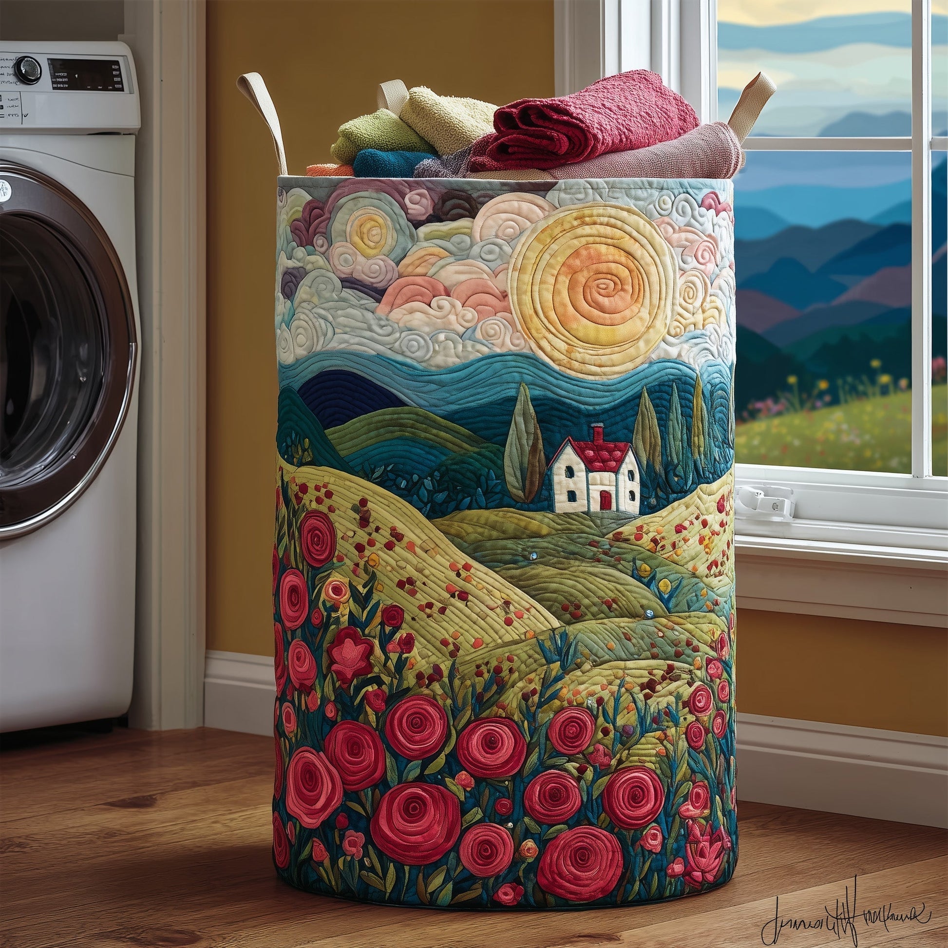 Blooming Hill Laundry Quilted Tote