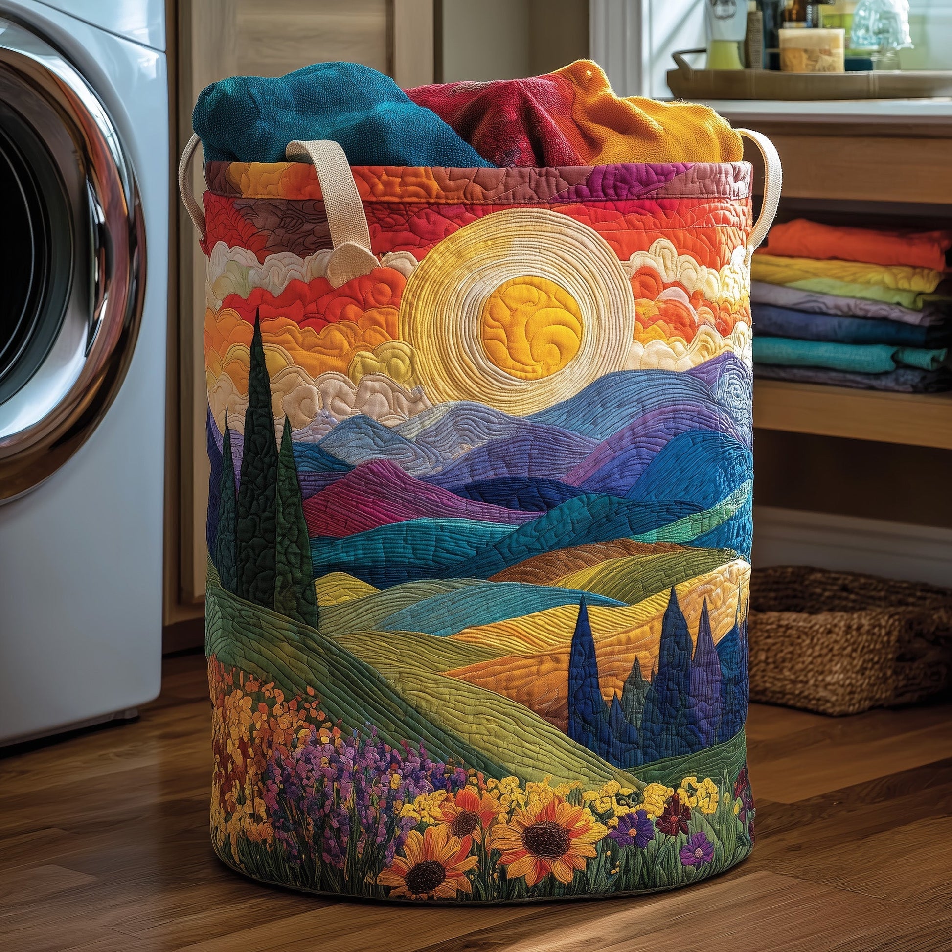 Meadow Heaven Laundry Quilted Tote