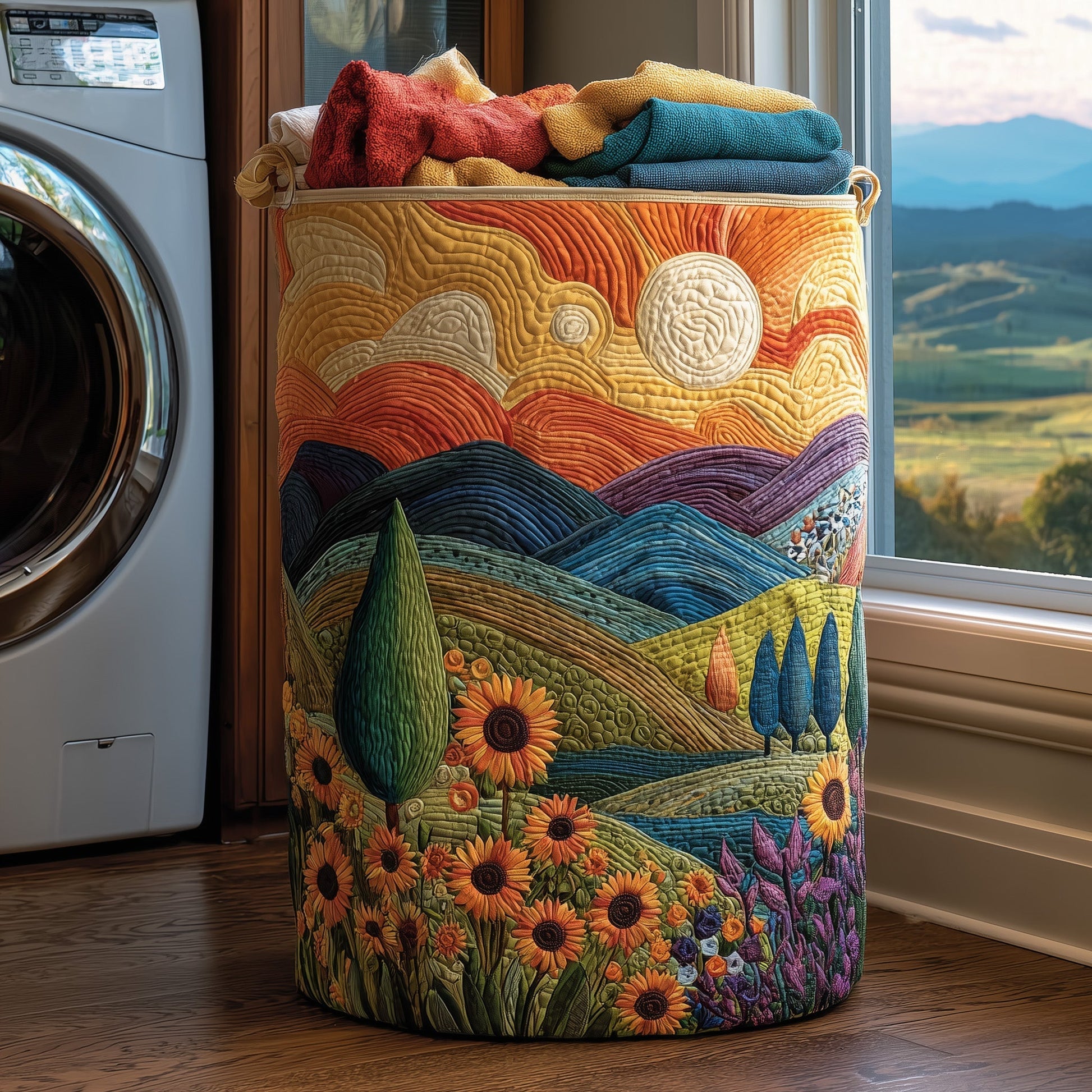 Bucolic Valley Laundry Tote Bag