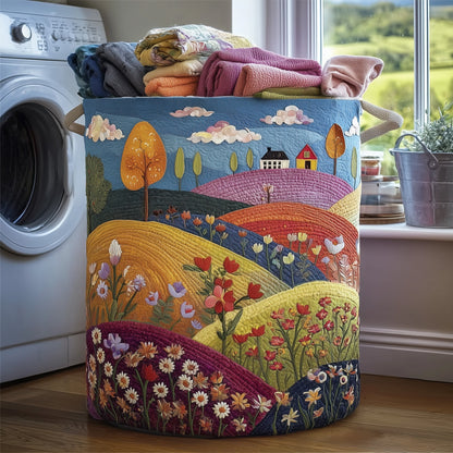 The Valley Heaven Quilted Laundry Basket Tote 5943