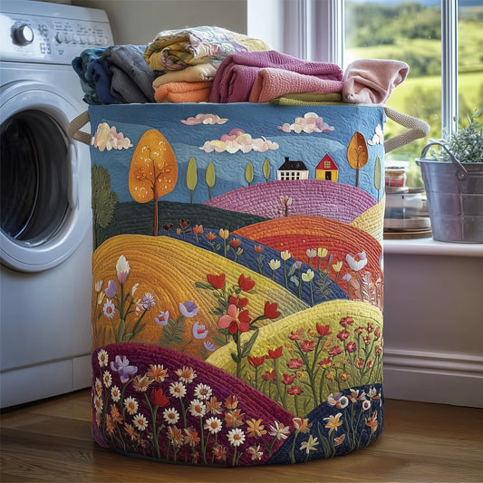 The Valley Heaven Quilted Laundry Basket Tote 5943