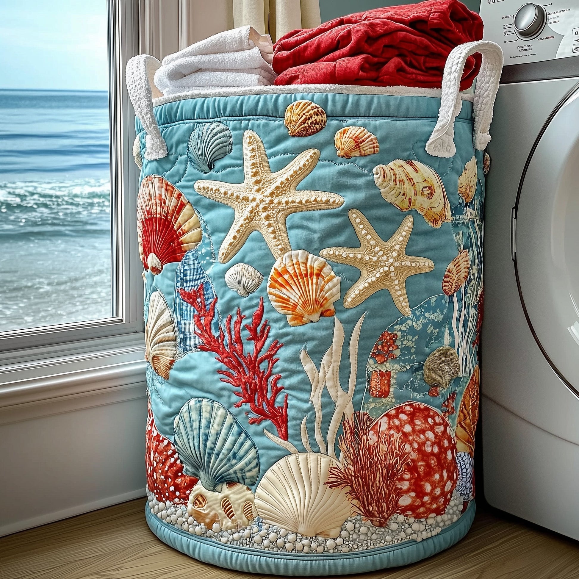 Coastal Dream Laundry Tote Bag
