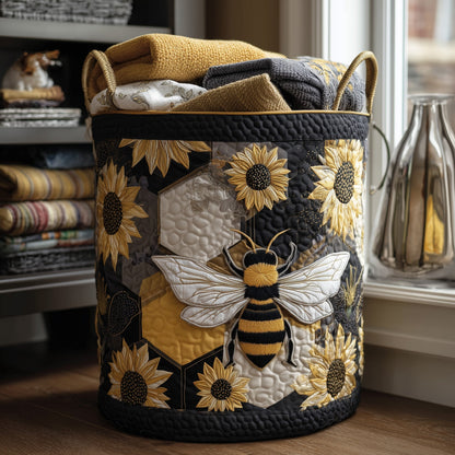 The Bee Dream Quilted Laundry Basket Tote