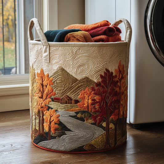 Autumn Tree Laundry Quilted Tote