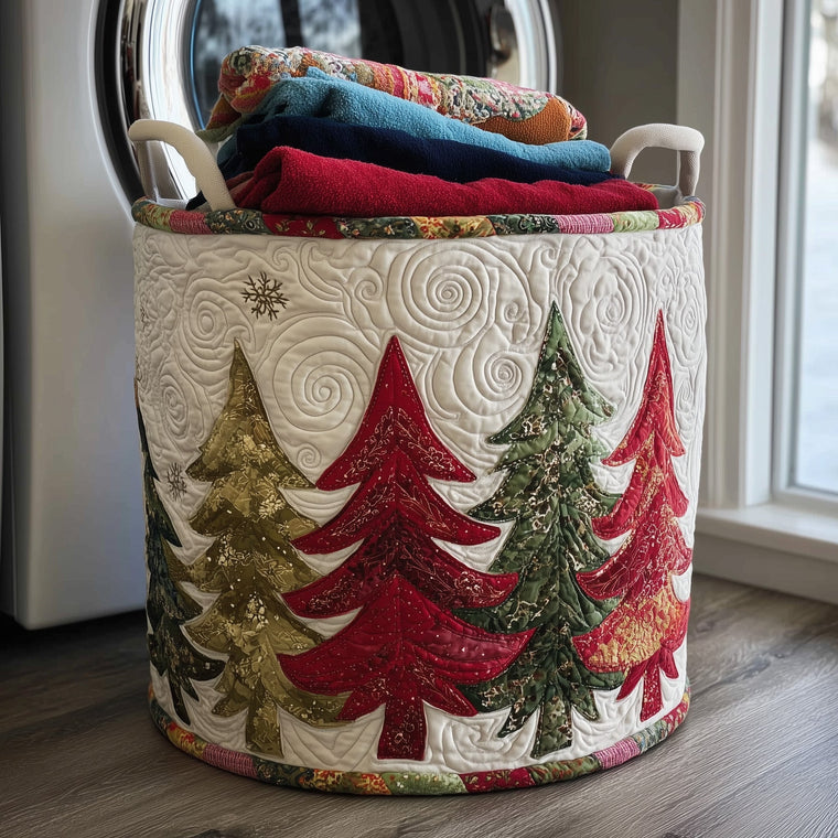 Festive Tree Laundry Tote Bag