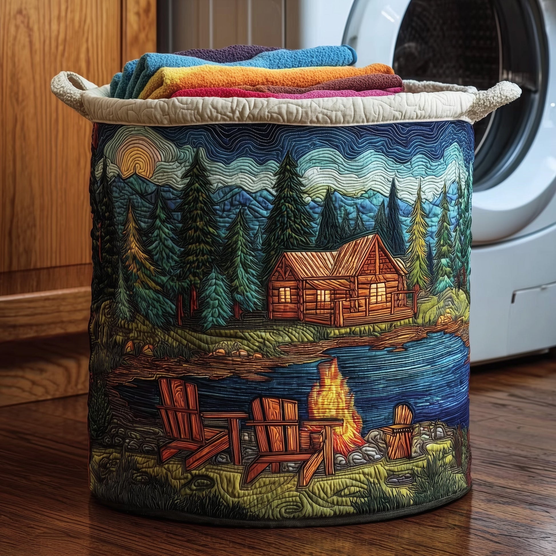 Midnight Harmony Laundry Tote Bag